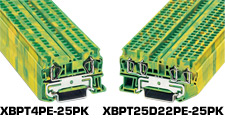 Spring Cage Ground Terminal Blocks | XBPT PE Series