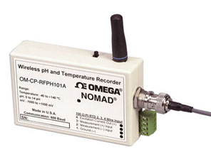 Wireless pH and Temperature Transmitter
 These products are not CE marked and use a frequency band which is not approved for use in Europe | OM-CP-RFPH101A