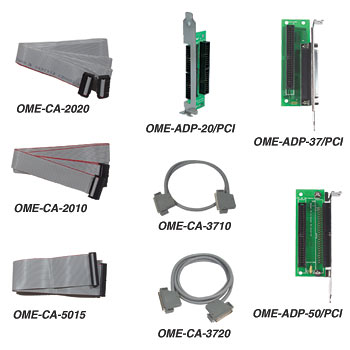 Cables and Extenders for the OME Family of Data Acquisition Boards | OME-CA-2010/2020/3710/3720/5015, OME-ADP-20/37/50/PCI