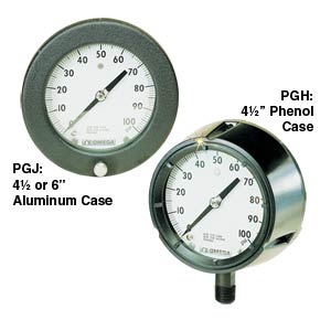 Dial pressure gauges | PGH & PGJ