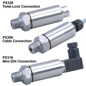 General purpose Pressure transducer, air pressure sensor, pneumatic sensor | PX309/PX319/PX329/PX359 mV Output Series