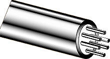 RTD MI Cable. RTD Mineral Insulated Cable, 2, 3, 4, 6 Conductor | 316-RTD-4W-MO-250