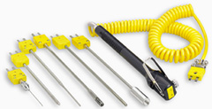 Quick Connect Ceramic Tip Surface Probe with Retractable Cable and Utility Handle | SMP-HT, HYP-5, SMP-NP, SMP-RT, SMP-AP