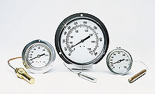 Vapor and Gas Actuated Thermometers, Panel & Surface Mount | VA and GA Series